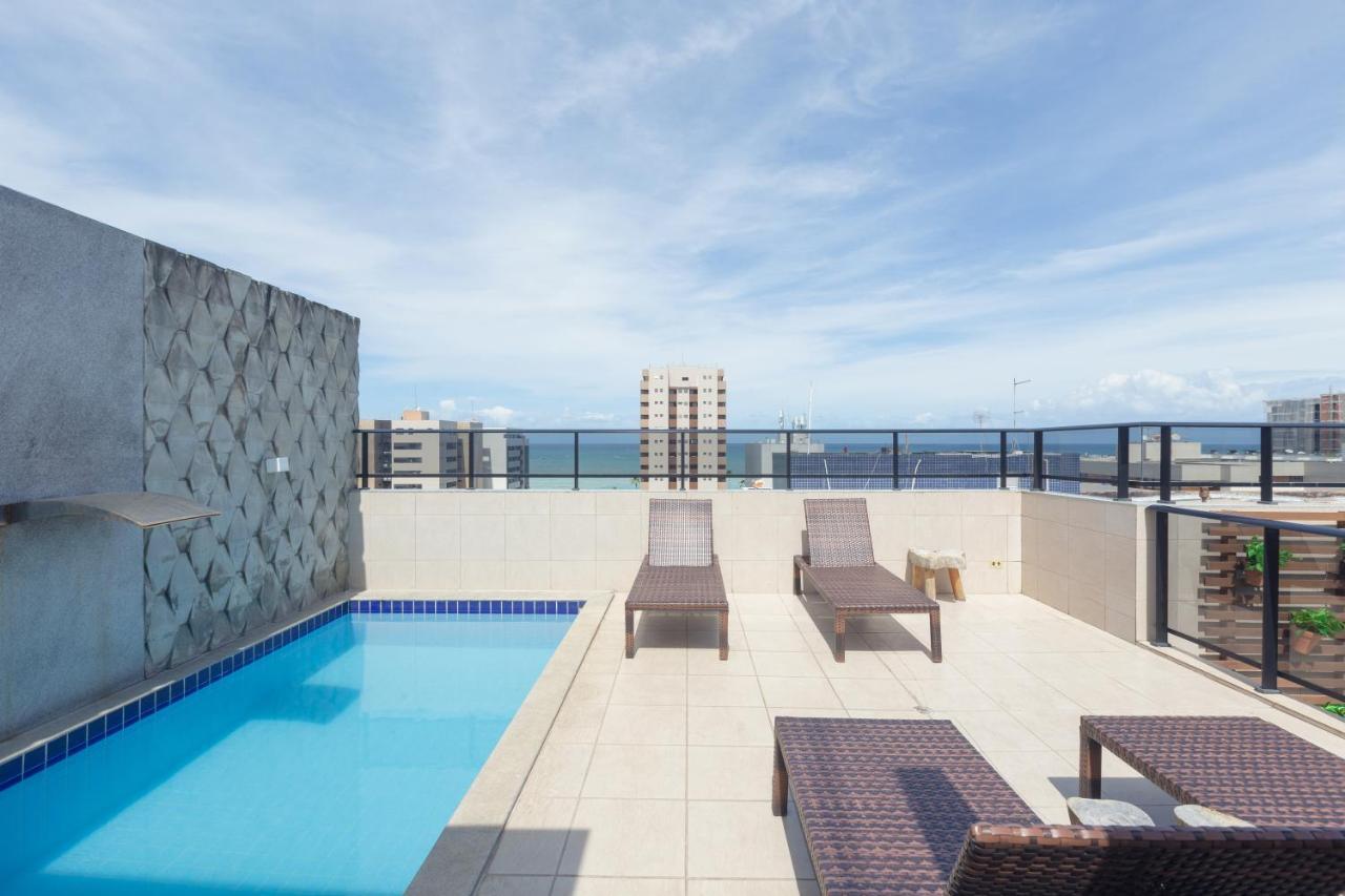 Flat Quarto E Sala C/ Vista Mar Espetacular Maceio (Alagoas) Exterior photo